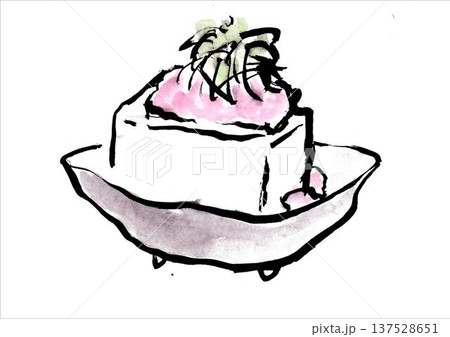 ネギトロやっこイラスト ネギトロやっこイラスト 137528651
