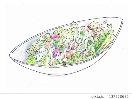シーザーサラダ　イラスト 137528683