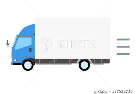 走る青いトラック 走る青いトラック 137528739