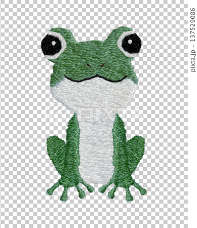 【青蛙】手工刺繡插畫材料 【青蛙】手工刺繡插畫材料 137529086