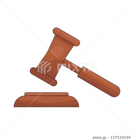 Illustration of gavel Illustration of gavel 137529294