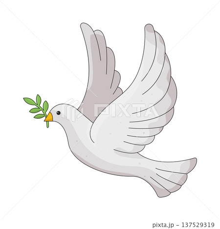 Illustration of dove  137529319