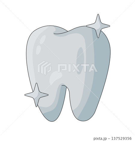 Illustration of tooth  137529356