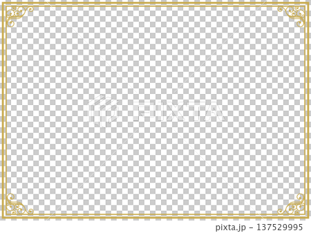 Luxury gold decorative frame background 137529995