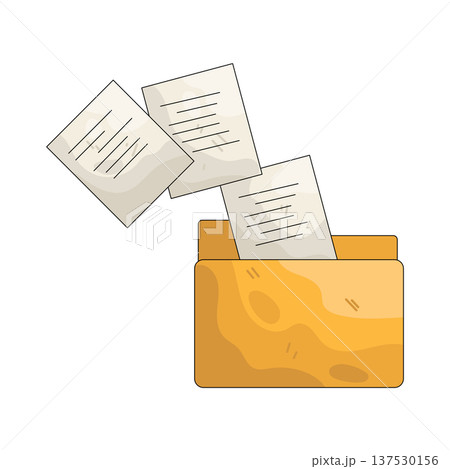 Illustration of folder  137530156