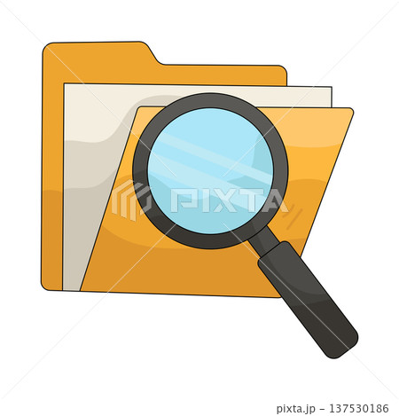 Illustration of Search folder 137530186