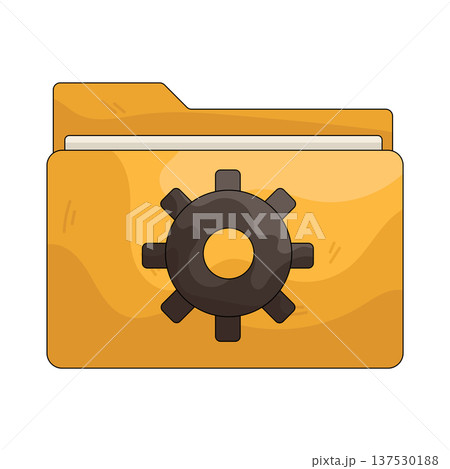 Illustration of Folder setting Illustration of Folder setting 137530188