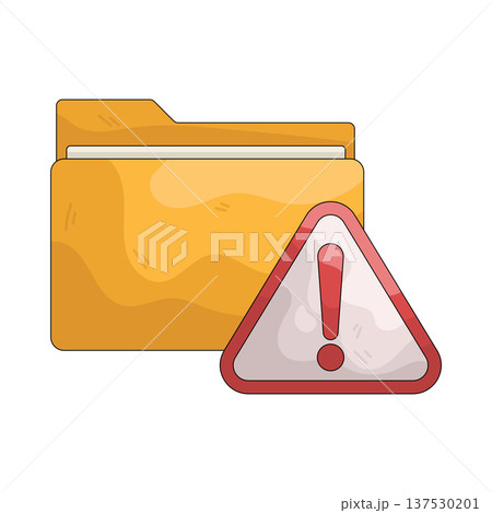 Illustration of folder error 137530201