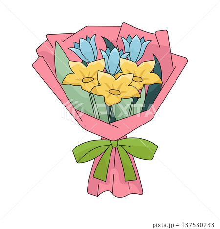 Illustration of flower bouquet Illustration of flower bouquet 137530233