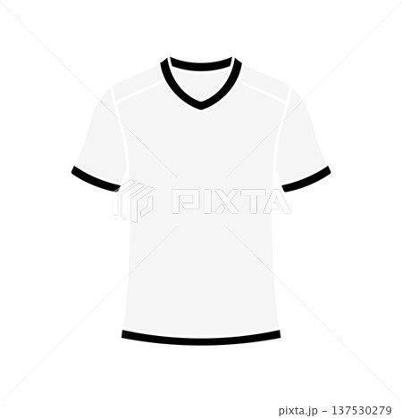 Grey and black soccer jersey, without background 137530279