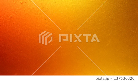 Abstract orange and yellow gradient texture background with rough surface detail representing summer heat or golden metal material design for wallpaper 137530320