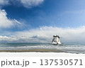 見附島の雪景色 137530571