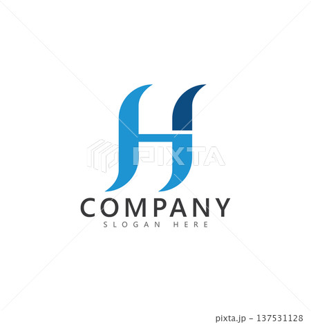 h logo design and template h logo design and template 137531128