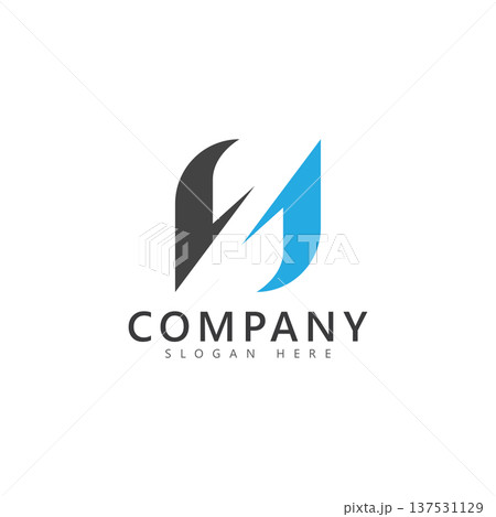 h logo design and template h logo design and template 137531129