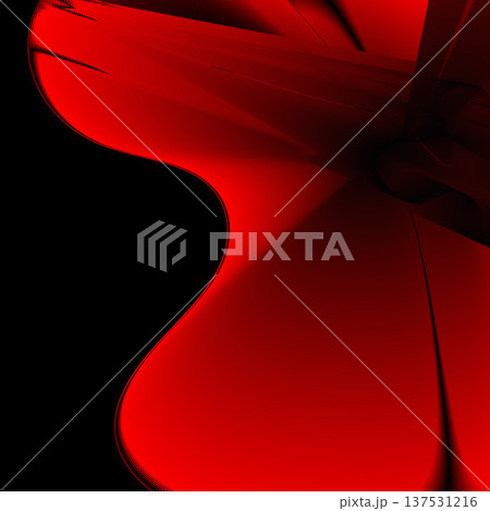 Abstract dynamic red and black 3D wave backgroundのイラスト素材 [137531216 ...
