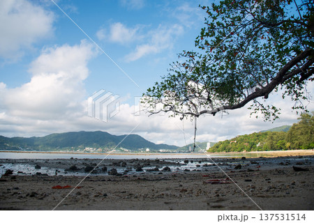 Blue sea white beach turquoise ocean wave coastal in tropical paradise landscape. Beautiful scene seascape marine coastline destinations. Tropical beautiful blue ocean lagoon lake travel summer time. Blue sea white beach turquoise ocean wave coastal in tropical paradise landscape. Beautiful scene seascape marine coastline destinations. Tropical beautiful blue ocean lagoon lake travel summer time. 137531514