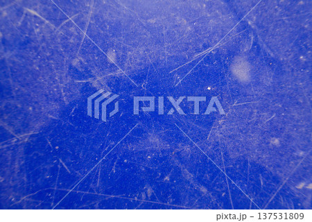 Scratched Blue Surface Texture Background 137531809