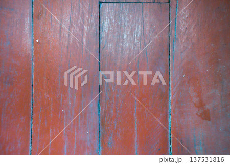 Rustic Weathered Reddish Brown Wooden Floor Planks Rustic Weathered Reddish Brown Wooden Floor Planks 137531816
