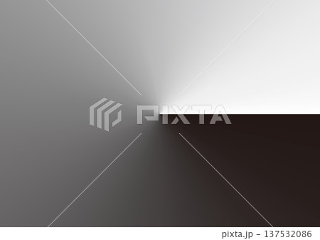 抽象的な図形のアブストラクト素材、モノクロのグラデーションアブストラクト、イラスト素材 137532086