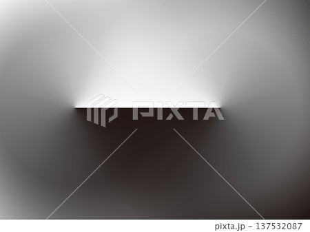 抽象的な図形のアブストラクト素材、モノクロのグラデーションアブストラクト、イラスト素材 137532087
