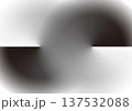 抽象的な図形のアブストラクト素材、モノクロのグラデーションアブストラクト、イラスト素材 137532088