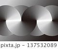 抽象的な図形のアブストラクト素材、モノクロのグラデーションアブストラクト、イラスト素材 137532089