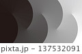 抽象的な図形のアブストラクト素材、モノクロのグラデーションアブストラクト、イラスト素材 137532091