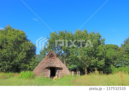 福井県三方上中郡若狭町、竪穴建物の風景 福井県三方上中郡若狭町、竪穴建物の風景 137532520