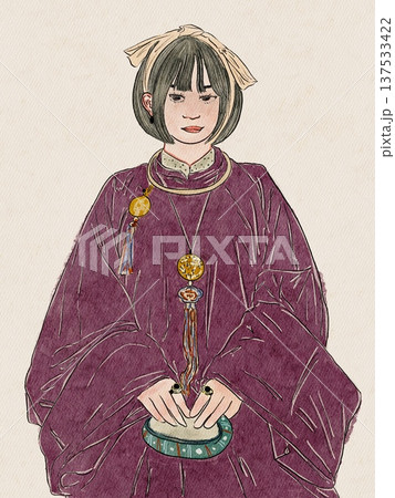 japanese woman with japanese kimono japanese woman with japanese kimono 137533422
