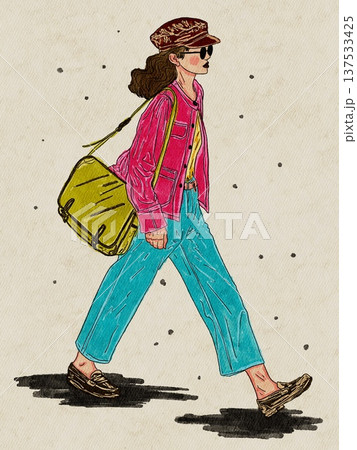 japanese woman with japanese kimono 137533425