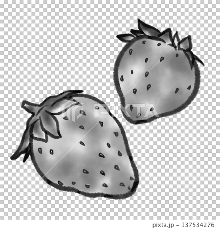 Strawberry illustration (sumi-e style) Strawberry illustration (sumi-e style) 137534276