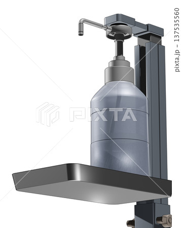 消毒イメージ(アルコール噴霧器 Alcohol dispenser) 消毒イメージ(アルコール噴霧器 Alcohol dispenser) 137535560