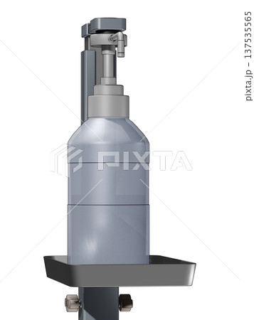 消毒イメージ（アルコール噴霧器　Alcohol dispenser） 137535565