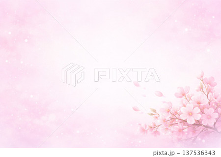 桜シリーズ:ピンクグラデと桜のワンポイント 桜シリーズ:ピンクグラデと桜のワンポイント 137536343