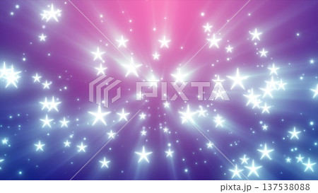 Abstract glowing pink stars on a dark purple background, creatin Abstract glowing pink stars on a dark purple background, creatin 137538088