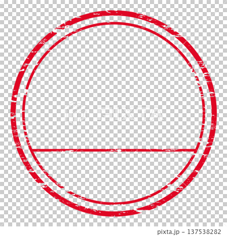 褪色的紅色郵戳式相框 137538282