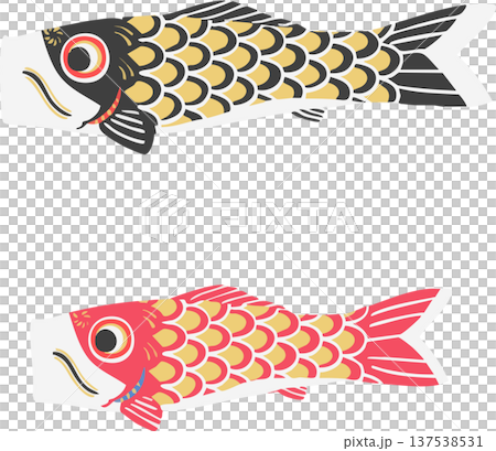 Carp streamer Children's Day vector illustration 137538531