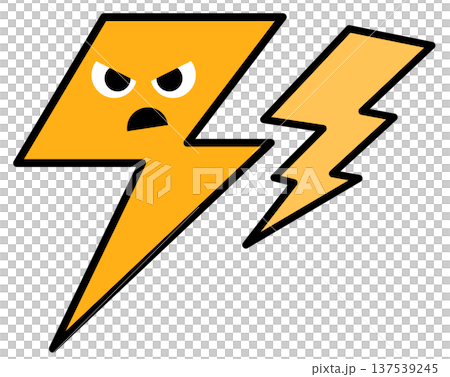 Illustration of a character being electrocuted by an electrical discharge or thunder lightning bolt Illustration of a character being electrocuted by an electrical discharge or thunder lightning bolt 137539245
