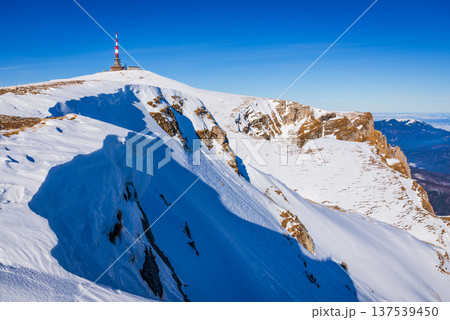 Bucegi, Romania. Winter landscape in Carpathian Mountains Bucegi, Romania. Winter landscape in Carpathian Mountains 137539450