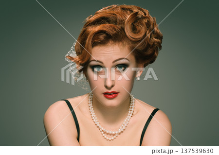 Emotional pretty lady 137539630