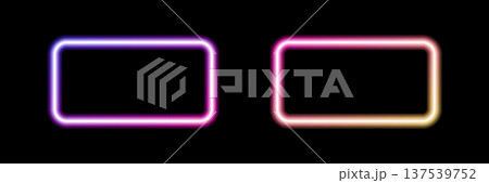 Glowing neon frames with glowing pink and purple light effects, futuristic portal gateway, vibrant and LED illumination border, abstract vector frame composition. Glowing neon frames with glowing pink and purple light effects, futuristic portal gateway, vibrant and LED illumination border, abstract vector frame composition. 137539752