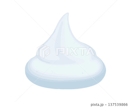 ウォータージェルの泡・スプラッシュ形状　透明感のある液体バブルアイコン 137539866
