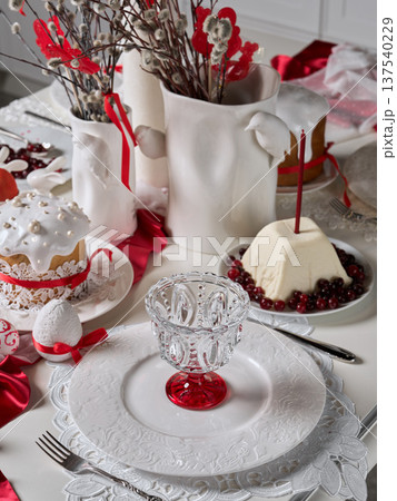 Beautifully detailed seasonal feast with handmade decorations Beautifully detailed seasonal feast with handmade decorations 137540229