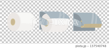 衛生紙插圖套裝（全新未使用，單卷裝） 137540748