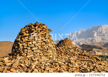 Ancient Al Ayn beehive tombs in Oman Ancient Al Ayn beehive tombs in Oman 137540752