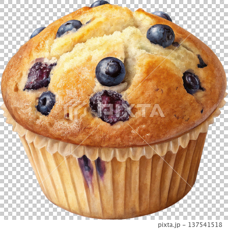 Freshly Baked Blueberry Muffin 137541518