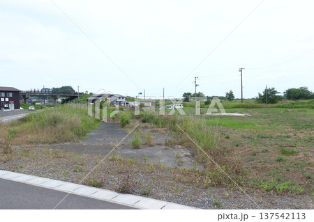 高台移設の仙石線旧線活用した遊歩道:旧東名駅跡 高台移設の仙石線旧線活用した遊歩道:旧東名駅跡 137542113