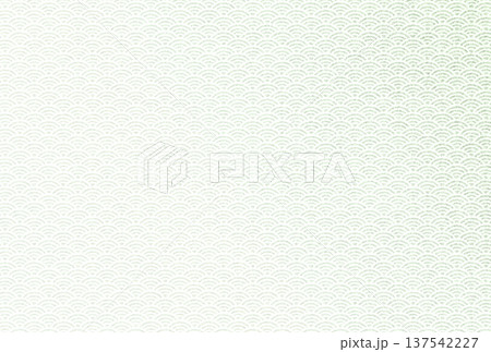 キラキラ輝く繊細な淡い抹茶色の模様に白い青海波柄を重ねた背景画像11 137542227