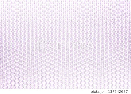 キラキラ輝く繊細な淡い紫色の模様に白い青海波柄を重ねた背景画像17 キラキラ輝く繊細な淡い紫色の模様に白い青海波柄を重ねた背景画像17 137542687