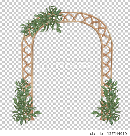 Watercolor illustration Wedding collection Gold metall arch and flowers PNG transparent background Hand drawing Vintage Watercolor illustration Wedding collection Gold metall arch and flowers PNG transparent background Hand drawing Vintage 137544910